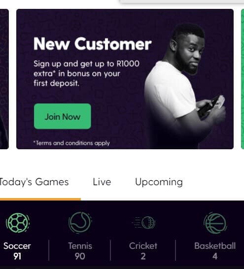 bet.co.za bonus for new customers