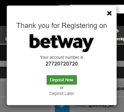 What is my Betway Account Number